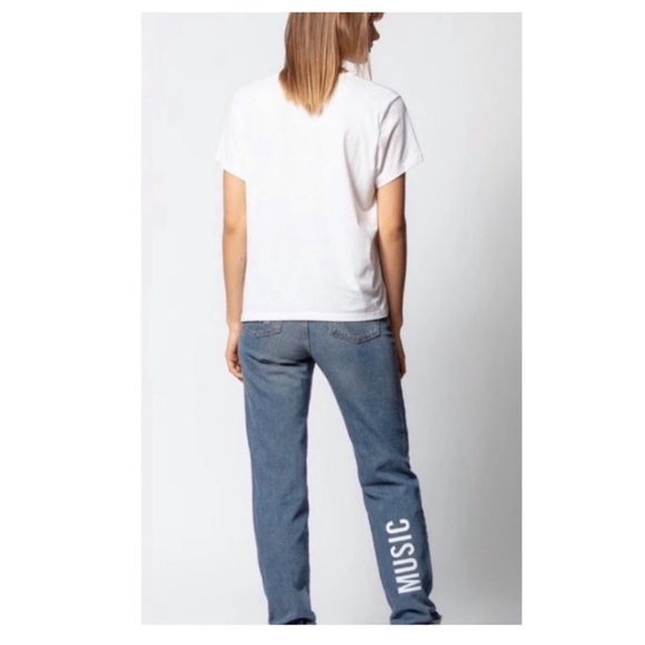 Zadig & Voltaire Walkie Brode Skeleton Tee- XS,S - Picture 3 of 7